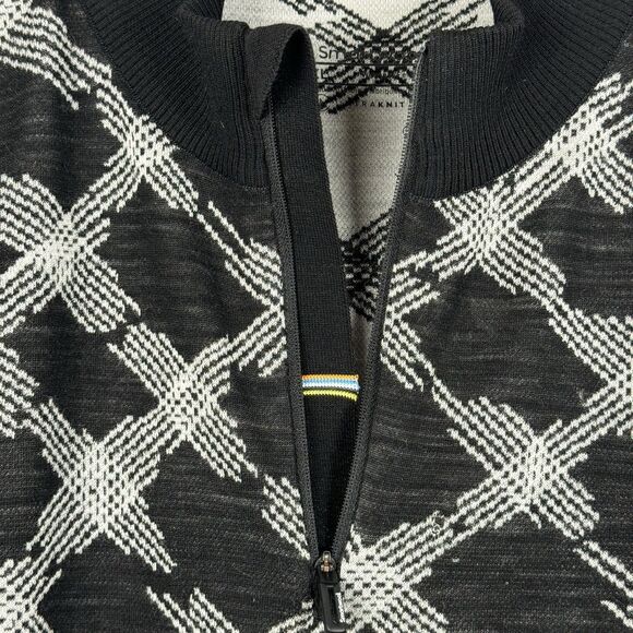 Smartwool Men's 1/4 Quarter Zip Long Sleeve Pullover Sweat Black Grey Size XL - Picture 5 of 12